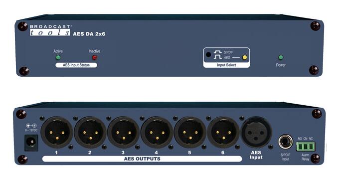 Broadcast Tools AES DA 2×6 AES/EBU分配系統(tǒng)